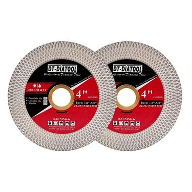DT-DIATOOL Diamant-Trennscheibe 105mm x 22.23mm, 2 Stück - für Porzellan