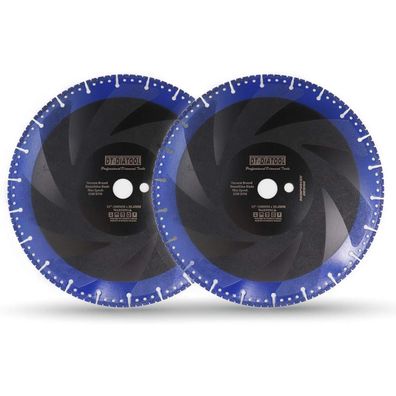 DT-DIATOOL Diamant-Trennscheiben 2 Stk. 300 mm Allzweck für Stahlbeton, Metall