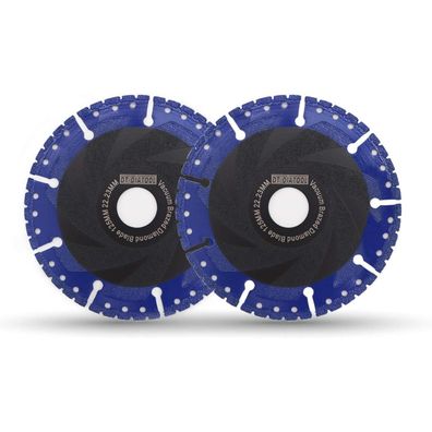 DT-DIATOOL Diamant-Trennscheiben 125mm (2 Stk.) - Allzweck für harte Materialien