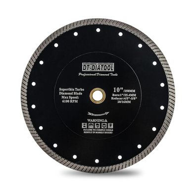 DT-DIATOOL Diamantsägeblatt 250mm superdünn mit Turbosegmenten für Fliesen