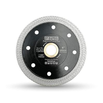 DT-DIATOOL Diamant Trennscheibe 105mm X Mesh Turbo für Fliesen, Marmor, Granit
