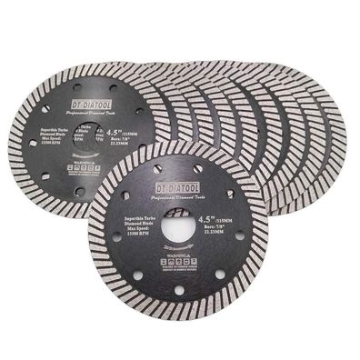 DT-DIATOOL Diamant Trennscheibe 115 mm Super Dünn, 10 Stück für Porzellan