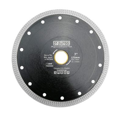 DT-DIATOOL Diamant Trennscheibe 180mm X Mesh Turbo für Porzellan, Fliesen