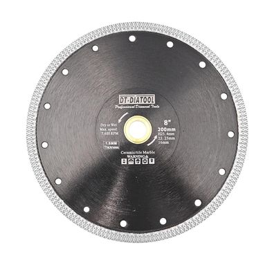 DT-DIATOOL Diamant Trennscheibe 230 mm X Mesh Turbo für Fliesen, Marmor, Granit