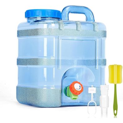 RUYI 10L Wasserkanister mit Hahn und Schraubdeckel, BPA-frei, Tragbarer