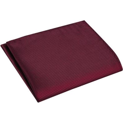 URAQT Herren Einstecktuch Uni, Vorgefaltet, 22x22 cm, Rotwein