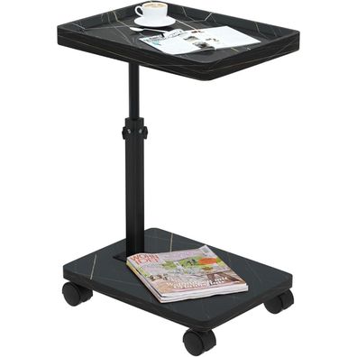 ESTUWD Beistelltisch mit Rollen, Höhenverstellbar (45-80cm), 360° drehbar