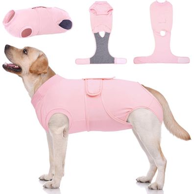 Kuoser Hundebody nach OP und Kastration für Rüden und Hündinnen, Rosa XL
