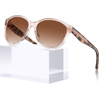 CARFIA Verspiegelte Damen Sonnenbrille, Polarisierte UV400 Frauen Brille M12