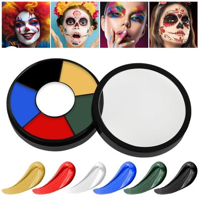 AOOWU Halloween Schminke 6 Farben Körperfarbe für SFX Make Up, Zombies