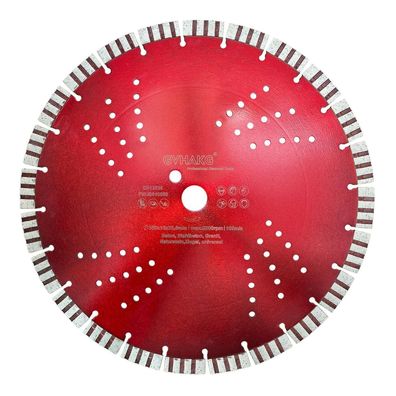 GVHAKG Diamant Trennscheibe 350 mm Turbo für Beton, Stahlbeton, Stein mit 15 mm