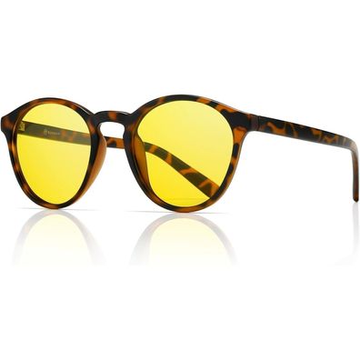 Sungait Damen Retro Polarisierte Sonnenbrille mit TR90 Rahmen - Vintage Round