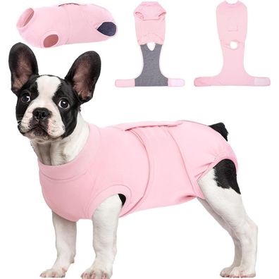 Kuoser Hundebody nach OP und Kastration für Rüden und Hündinnen - Rosa XS