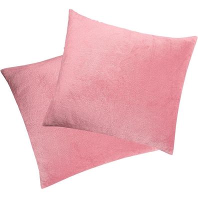 Soifox 2er-Set Kissenbezug 60x60 cm - Superweich Flauschig Kuschelig Samt