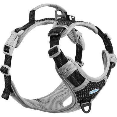 ThinkPet Anti-Zug Hundegeschirr mit Griff - Verstellbar, Reflektierend