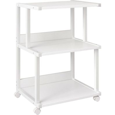 IBUYKE 3-stufiger Druckerständer mit Regal und Rädern, vielseitiger Wagen für