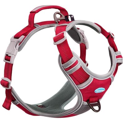 ThinkPet Anti-Zug Hundegeschirr mit Griff, verstellbar, reflektierend