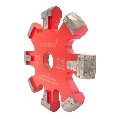 GVHAKG Diamant Frässcheibe 130mm, 8 U-Segmente, 17mm Breite für Fußbodenheizung