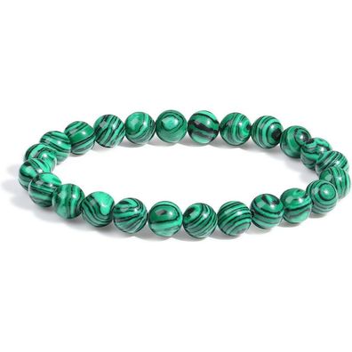 Xiannvxi Malachit Armband Damen Herren - Naturstein Edelstein Perlenarmband
