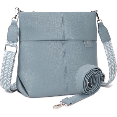 Myhozee Umhängetasche Damen Mittelgroß Handtasche Crossbody Bag PU Leder mit 2