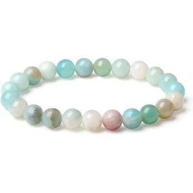 Xiannvxi Amazonit Kristalle Armband Damen Herren Perlenarmband Edelsteine