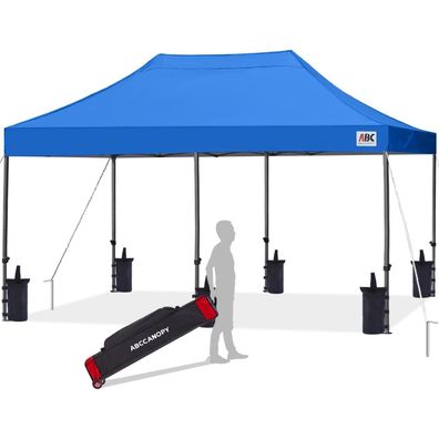 Abccanopy Pop-up Pavillon 3x6M Königsblau - Wasserdichtes Festzelt für Garten