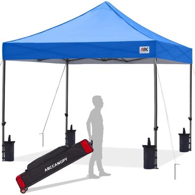 Abccanopy Pop-up Pavillon Königsblau 2,5x2,5M - Wasserdichtes Gartenzelt