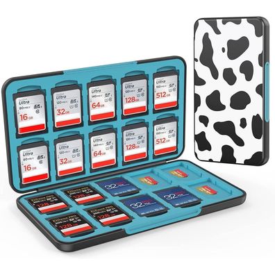 Heiying Speicherkarten Etui für 20 SDXC/SDHC und 20 TF Karten, Tragbar und