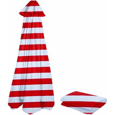 Nafgqiy Sonnenschirm Ersatzbezug 3m/350cm/270cm/250cm/230cm/2m, 8/6 Streben