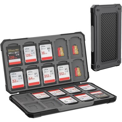 Heiying Speicherkarten Etui für 20 SD & 20 Micro SD Karten, Transportabel