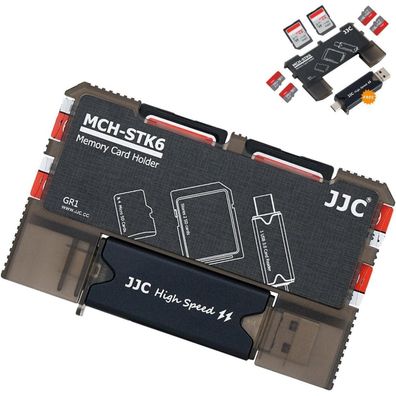 Kiorafoto SD/Micro SD Kartenhalter Tasche mit USB 3.0 Kartenleser