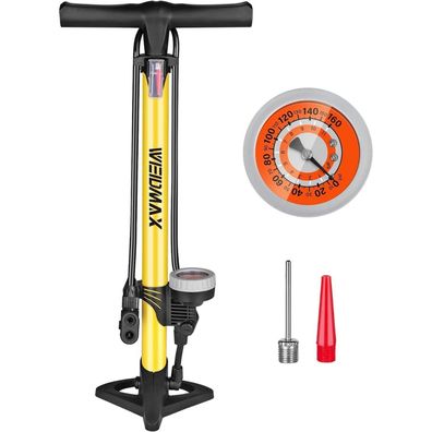 Weidmax Hochdruck Standpumpe mit Messgerät und intelligentem Ventilkopf, 160