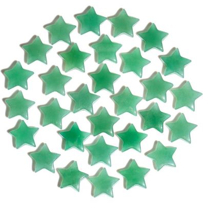 Xiannvxi 20x Grüner Aventurin Stern Kristalle - Natürliche Edelsteine
