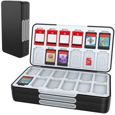 Heiying Aufbewahrungsbox für Nintendo Switch Spielekarten & Micro SD Karten
