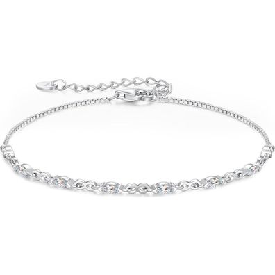 CDE Infinity Armband Damen Silber 925 mit Zirkonia Geburtsstein