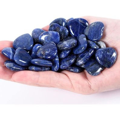 Xiannvxi 20x Blaue Sodalith Herz Heilkristalle für Meditation und Energiearbeit