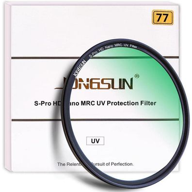 Jongsun S-Pro HD Nano MRC UV Filter 77mm - Mehrlagenbeschichtung, B270 Glas