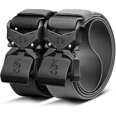 Kemisant Taktischer Gürtel Herren 2er, 38mm Militär Arbeitsgürtel