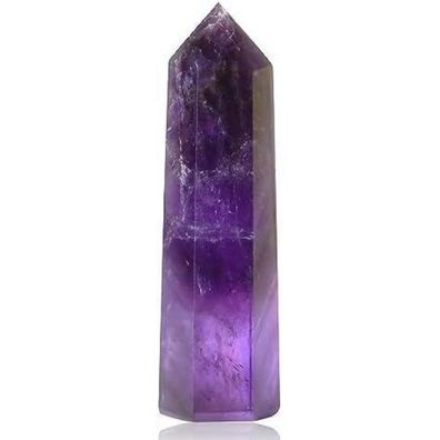 Xiannvxi Amethyst Kristall Heilungsstab 2 Zoll - Meditation, Energiearbeit