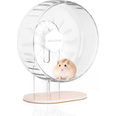 Bucatstate Hamsterrad 21cm Laufrad Leise Transparent Rutschfest für Kleintiere