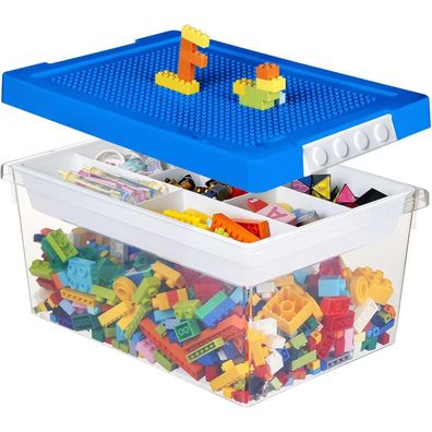 Greentainer Aufbewahrungsbox Spielzeug mit Deckel & Abnehmbares Tablett