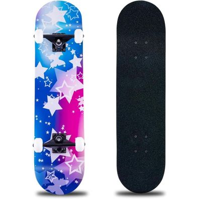 Clyctip Skateboard 31x8 Zoll, 8-lagiges Ahornholz, ABEC-11 Kugellager, 95A