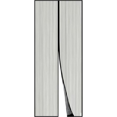 Apalus Fliegengitter Tür Magnet Insektenschutz 90x220cm Schwarz - Balkon