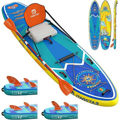 iTAOSTAR Journey Aufblasbares Stand Up Paddling Board, Extrabreit für Anfänger