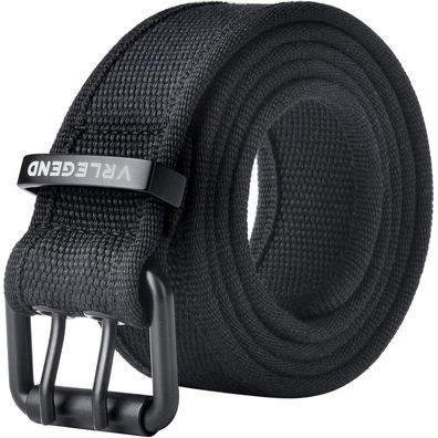 Vrlegend Canvas Gürtel für Herren (120-180cm) - Robuster Stoffgürtel für Jeans