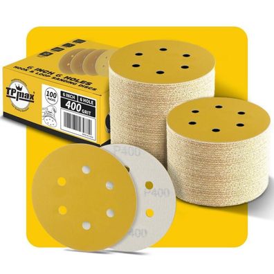 TPmax 100x 150mm 6 Loch Schleifscheiben P400 Klett für Exzenterschleifer