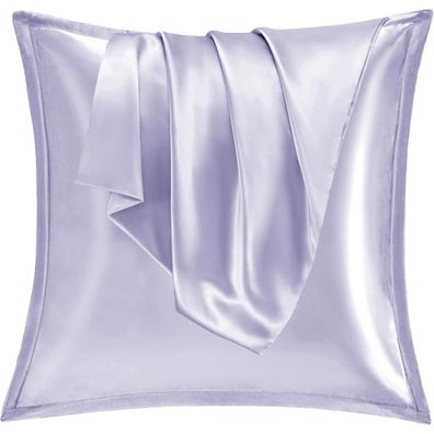 Vielit Satin Kissenbezug 60x60 cm (2er Set) - Weich, pflegeleicht, ideal für