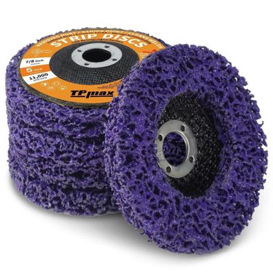TPmax 125mm Schleifscheiben Set, 5 Stück CSD Reinigungsscheiben zum Entfernen