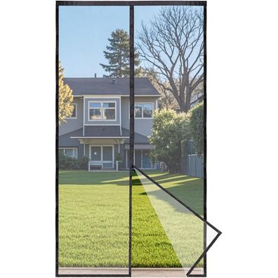 Apalus Prime Fliegengitter Tür für Balkon und Terrassentür, 120x220cm, Schwarz