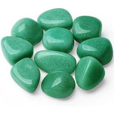Xiannvxi Grüne Aventurin Kristalle Edelsteine Trommelsteine, 100g, Natürliche